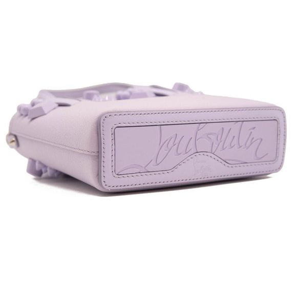 Christian Louboutin Mini Cabata North/South Leather Tote Purple - Picture 5 of 12